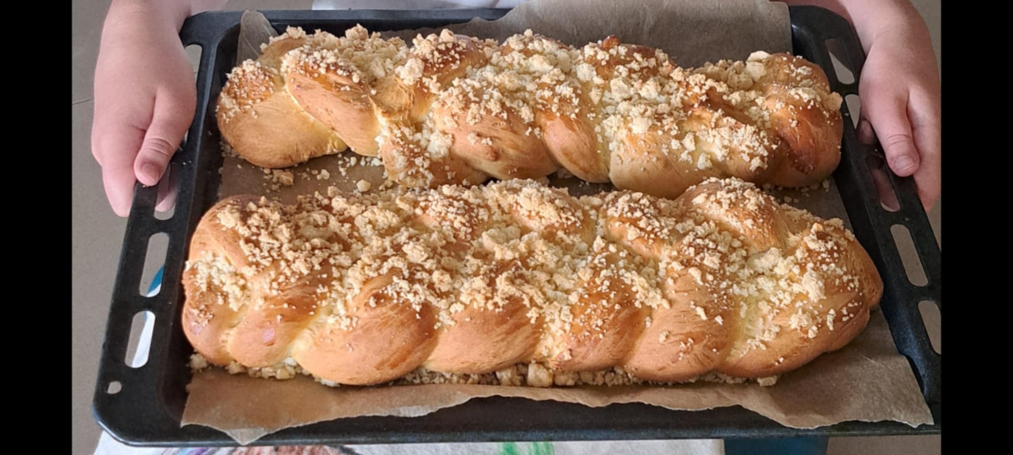 Chałka z waniliową kruszonką Thermomix