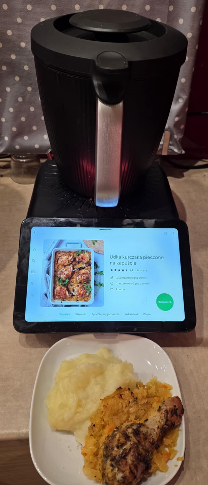 Udka kurczaka pieczone na kapuście Thermomix